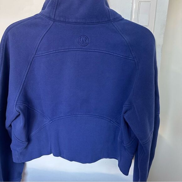 XS/S Lululemon SCUBA OVERSIZED HALF-ZIP FUNNEL NECK - Psychic cobalt Blue - EUC - Picture 5 of 9